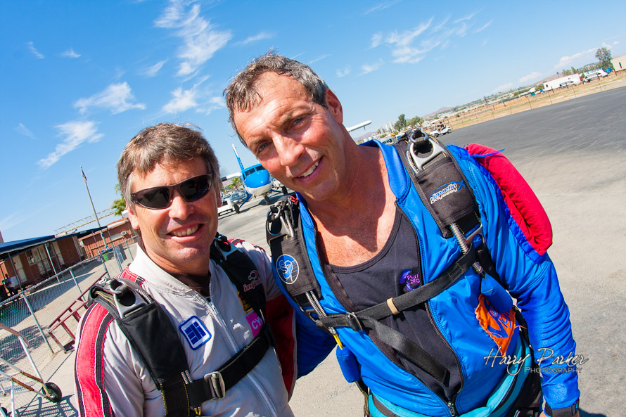 Craig O'Brien and Dan BC, two Skydive Perris Legends, photo by harry parker